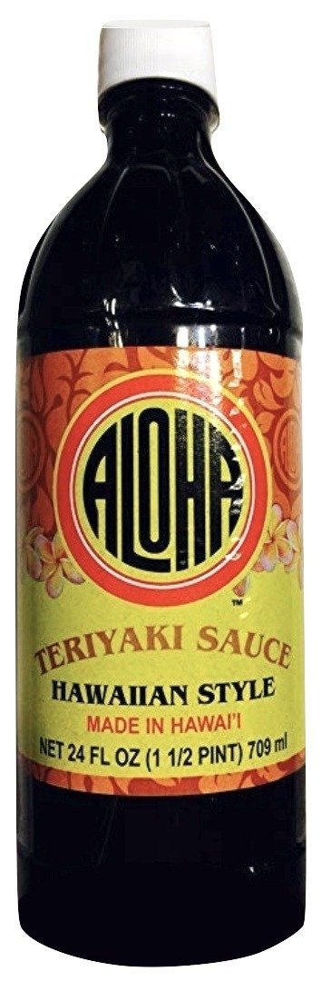 Aloha Teriyaki or Barbecue Sauce Hawaiian Style 24 oz. bottle (Choose)