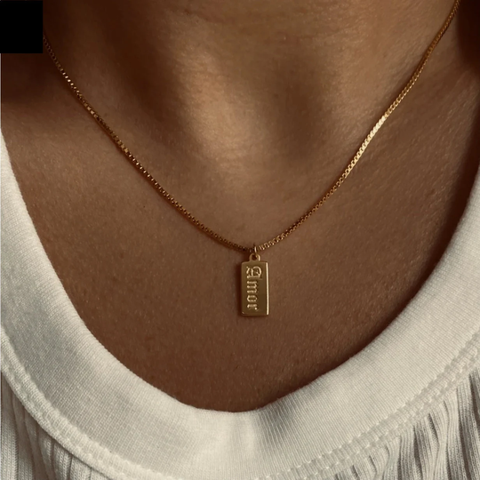 Amor Gold Pendant Necklace