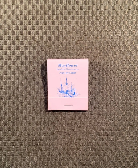 Vintage Matchbook, Mayflower, Seafood, Restaurant, Raleigh, North Carolina, Ship Cover, with 20 Match Sticks, Free Ship in Usa