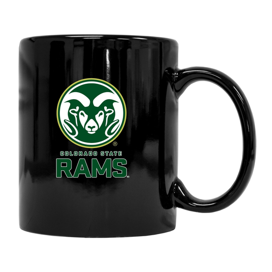 Colorado State Rams Black Ceramic Mug (Black).