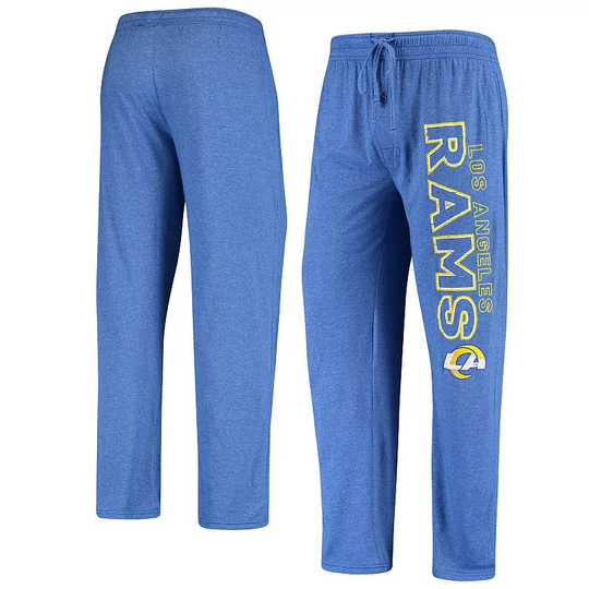 Men's Concepts Sport Heathered Royal Los Angeles Rams Quest Fleece Pants, Size: Small, Blue