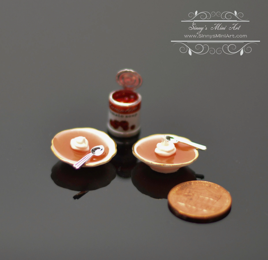 112 Dollhouse Miniature Tomato Soup Rp 1.423/5