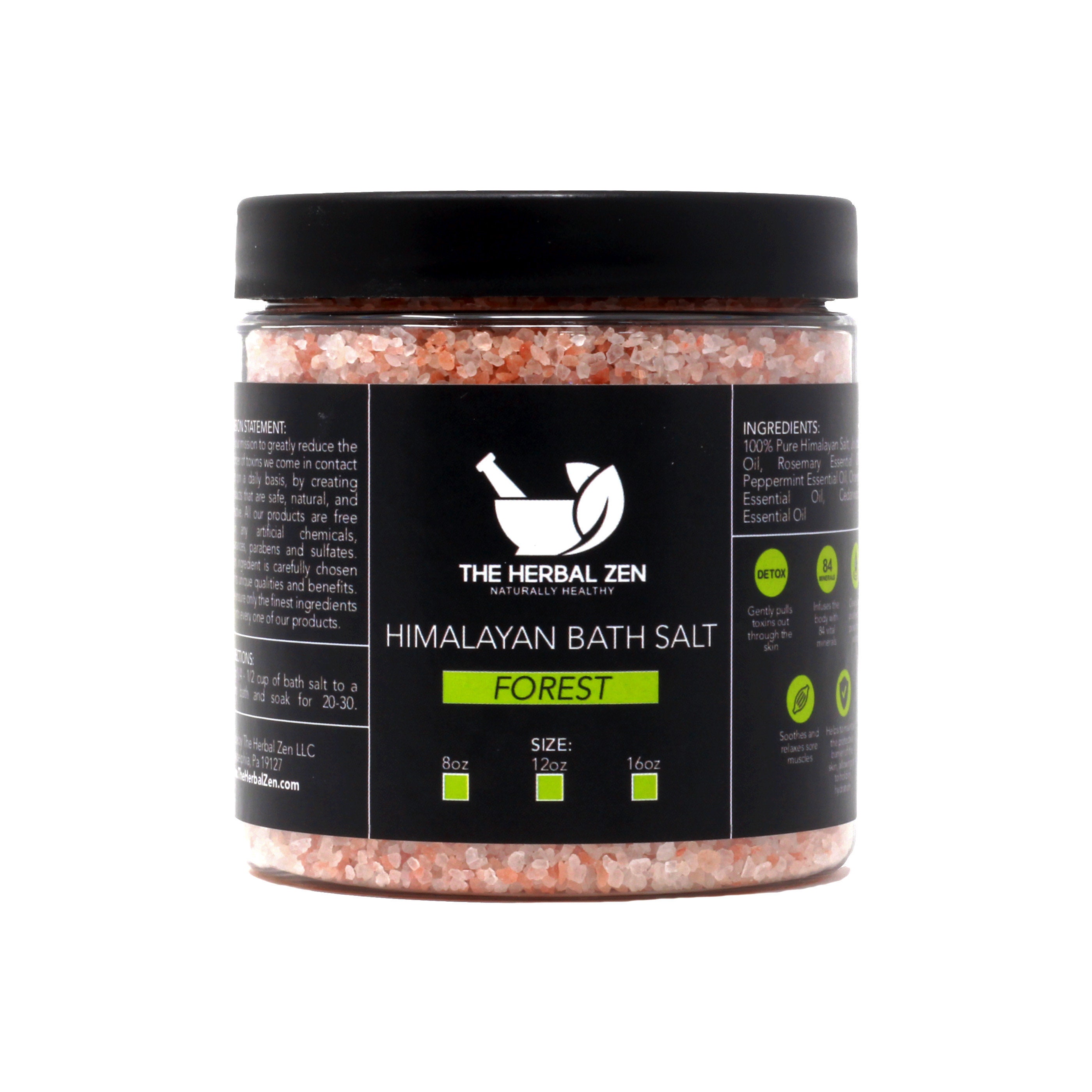 Forest Blend Bath Salts | Salt Self Care Himalayan Natural Mineral Soak Spa Gift Set
