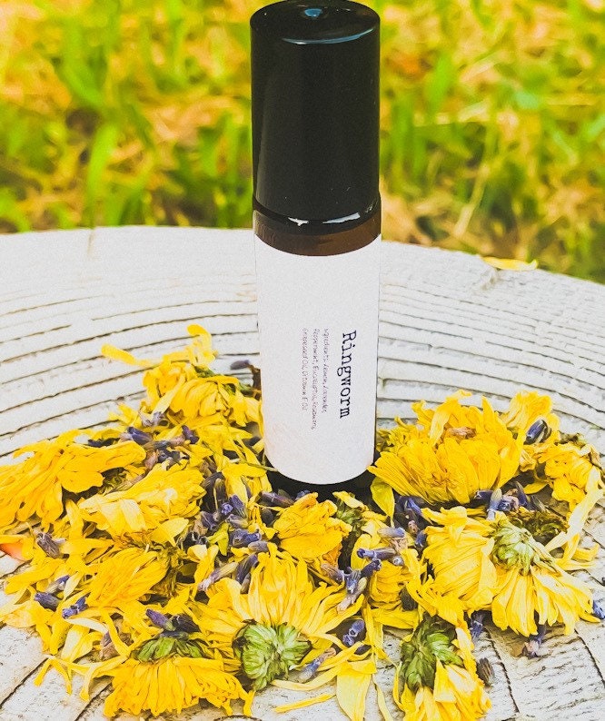 Ringworm Essential Oil Rollerball Blend 10Ml, Organic, Therapeutic, Oils, Self Care, Personal Gift
