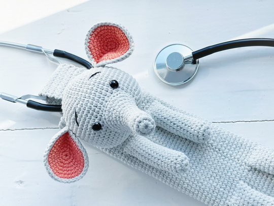 Personalized Stethoscope Gift For Pediatric Nurse Doctor Tiger Teddy Bear Elephant Koala Giraffe Lion