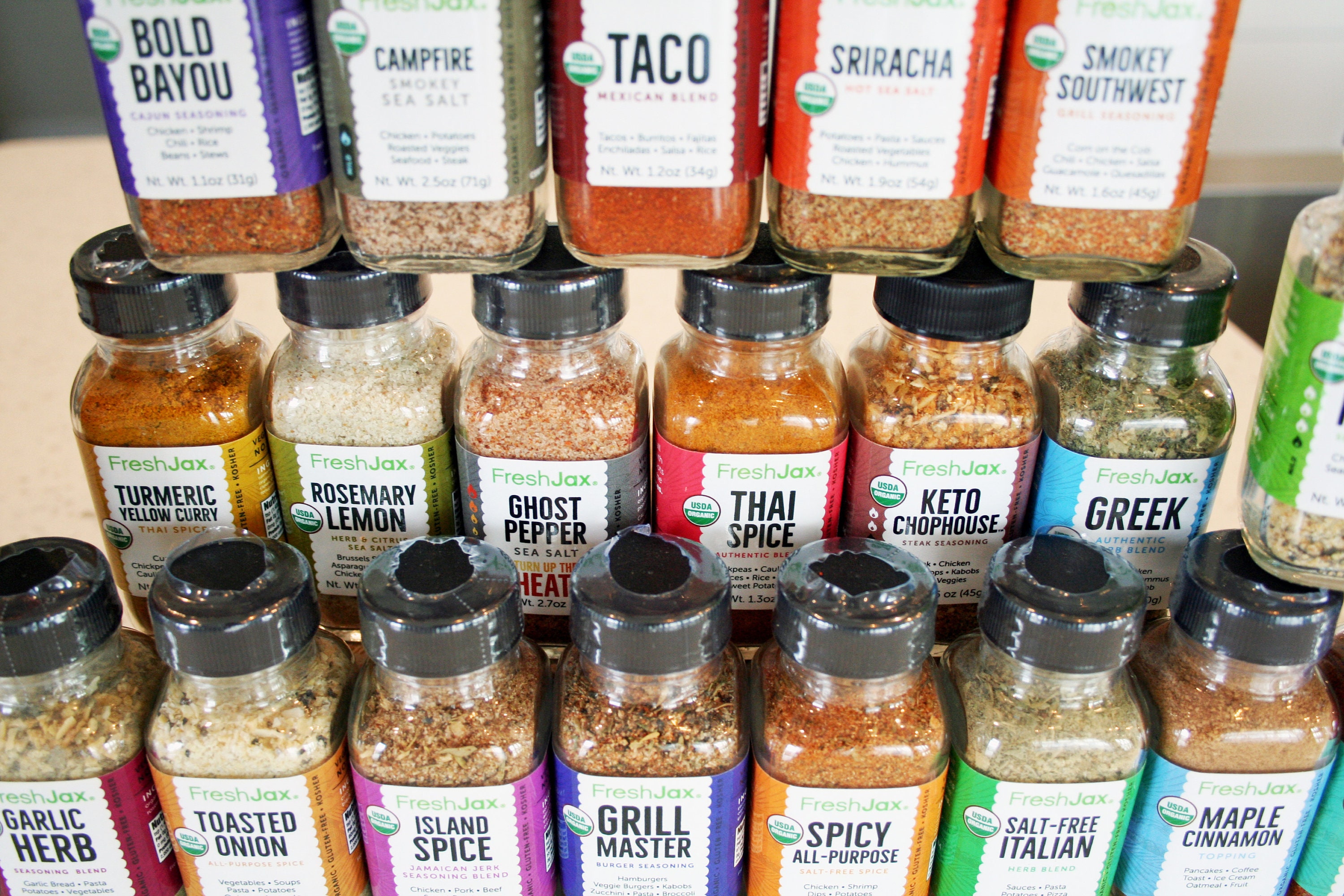 25 Pack Organic Spice Blends Gift Set - Freshjax Housewarming