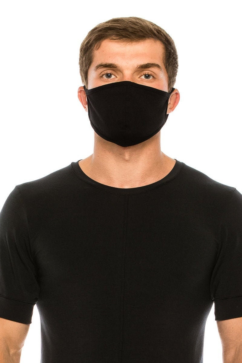 Made in Usa | 100% Cotton Blend Face Mask Unisex 10 Oz Soft Stretchy Washable, Reusable, Breathable, Handmade Anti-Dust Cover