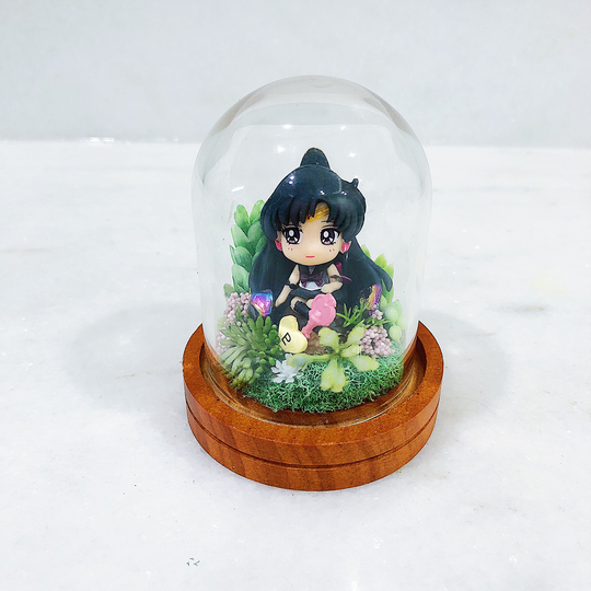 Sailor Pluto Glass Dome Terrarium