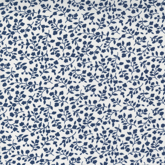 One Fine Day - Vineyard Blender Vine Floral Vintage Navy Bonnie & Camille For Moda Yardage