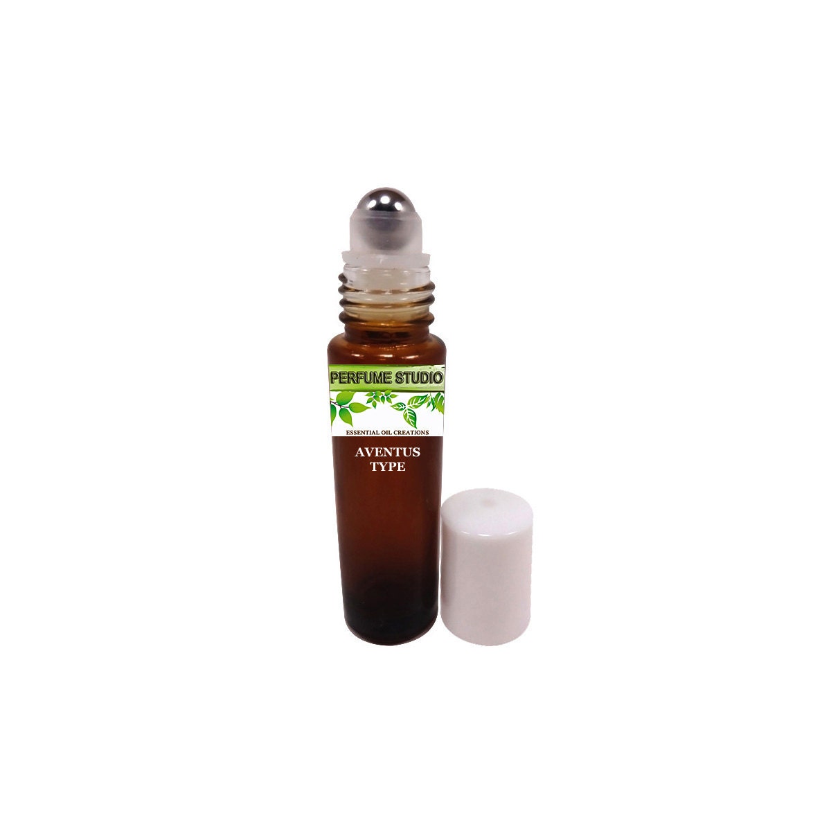 Custom Blend Premium Perfume Oil - Similar Accords To Creed Aventus For Men, Amber Glass Rollerball Bottle 10Ml With Metal Roller Ball