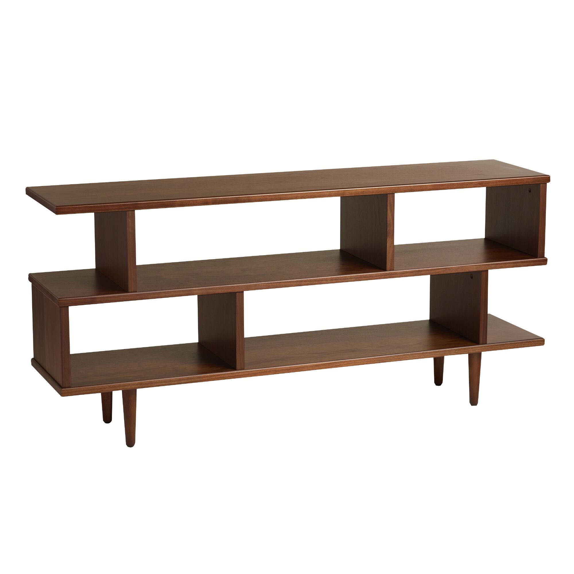 Walnut Brown Wood Ashlyn Bookshelf by World Market