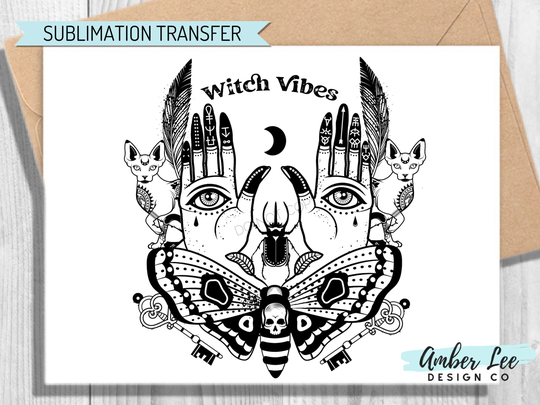 Sublimation Transfer, Ready To Press, Halloween Sublimation, Halloween, Eye Hands, Cat, Tshirt Transfers Shirt Transfers, Moon
