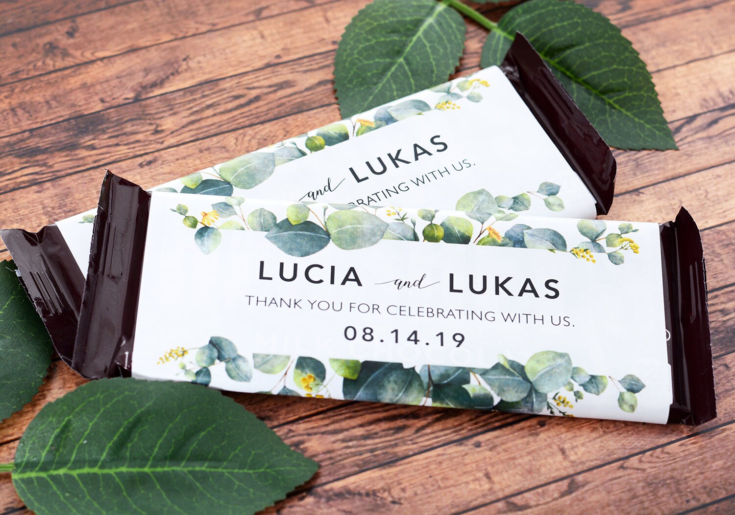 Wedding Candy Bar Wrappers - 25 Chocolate Wrappers Garden Labels Custom Stickers For Weddings #wdihb-272