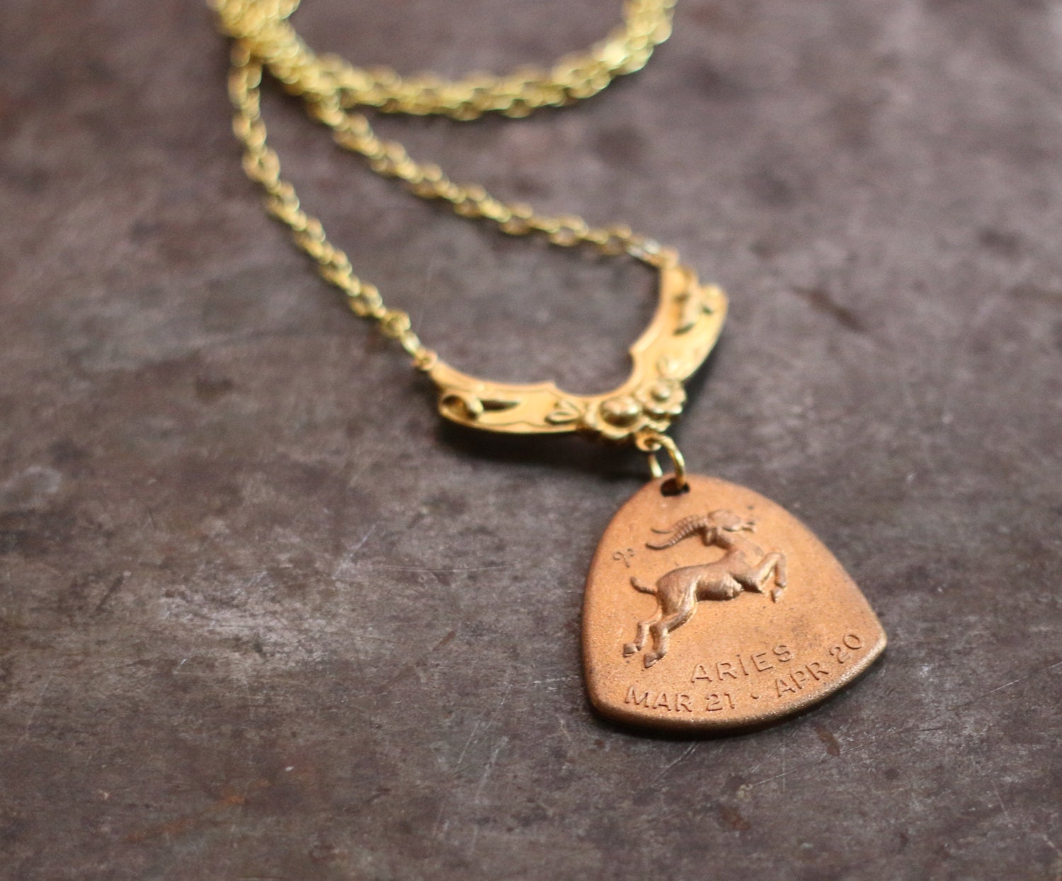 The Ram Aries Horoscope Zodiac Astrology Necklace