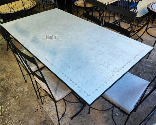 Handmade Table For Outdoor Patio, Bright Color, Special Offer, Personalized Tile Design, Handcrafted Table, Round Table, Table Decor