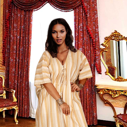 Casual Wear Kaftan Lace Up Linen Cotton Buy Online Summer Long Party Designer Print Beach