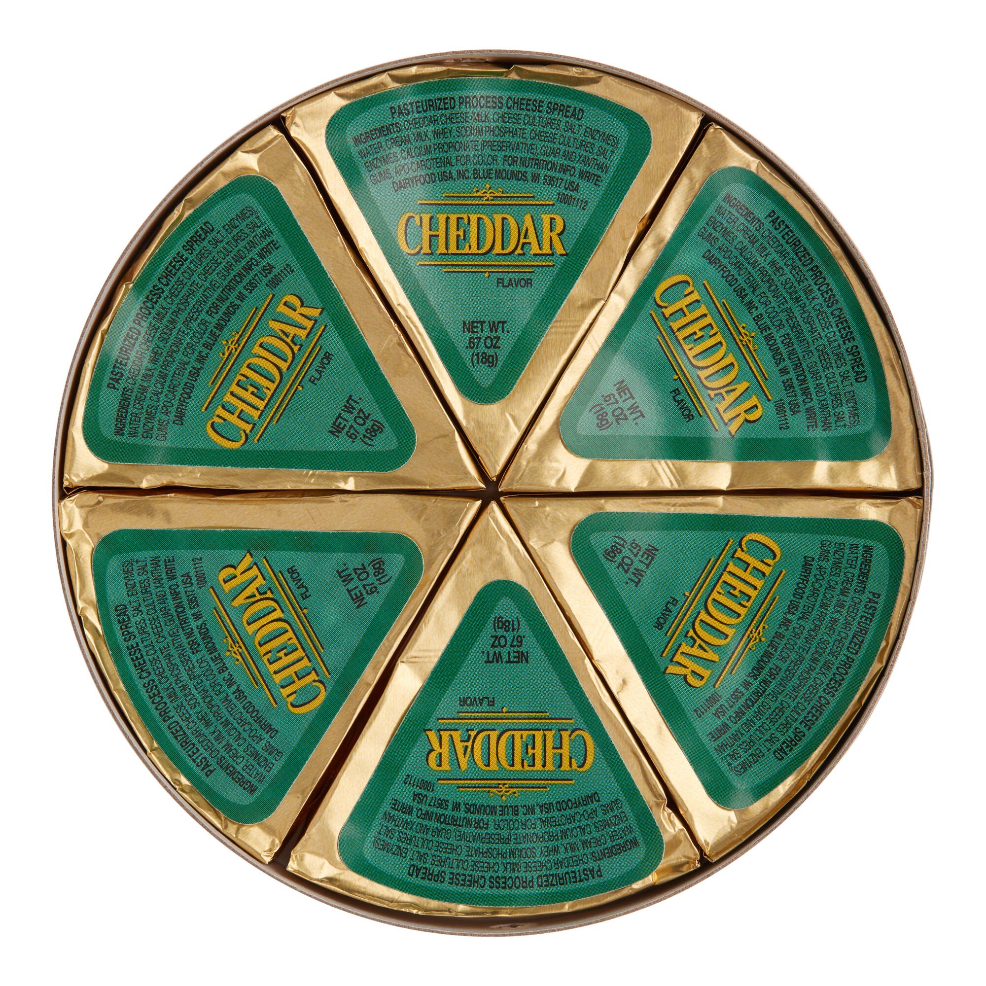 6 Pack Lactoprot Cheddar Cheese Wedges Set Of 2 by World Market