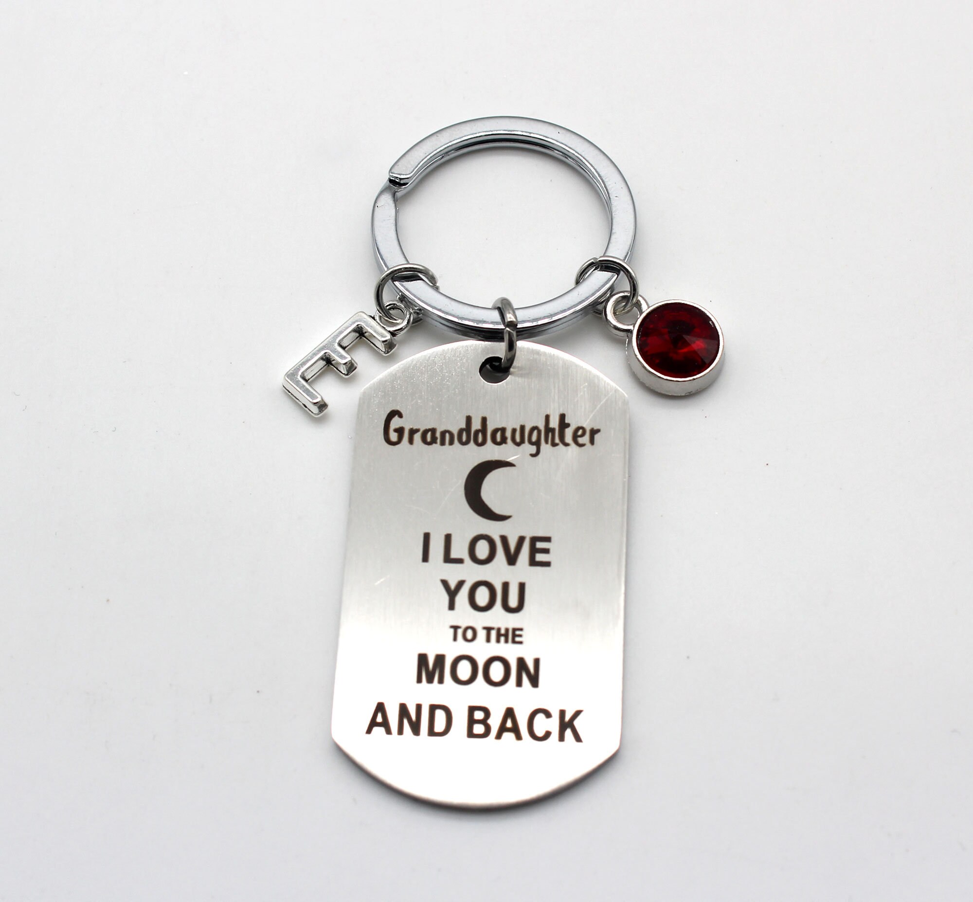 High Quality Stainless Steel KeychainI Love You To The Moon & Back.initial Keychain, Family Keychain.personalized Gift.wedding Gift