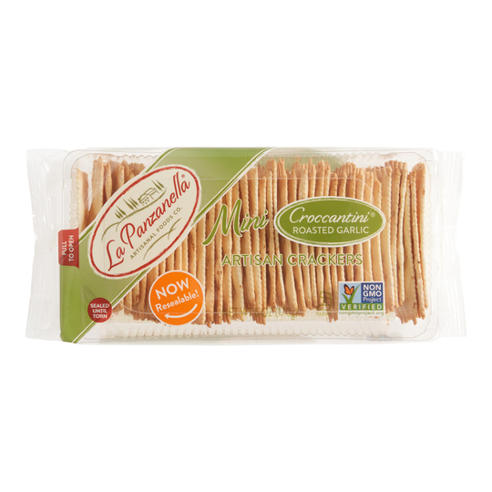 La Panzanella Garlic Mini Croccatini Crackers Set of 2 by World Market
