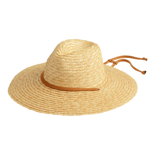 Natural Straw Mia Rancher Hat With Suede Trim by World Market
