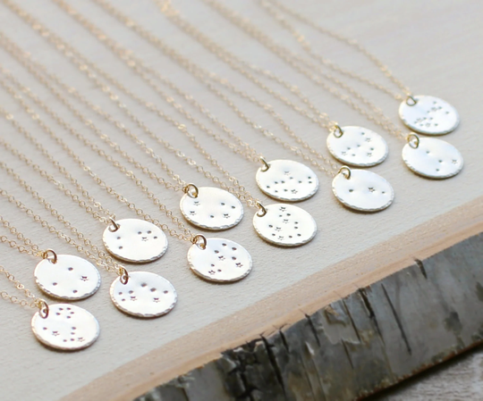 Taurus Sign Constellation Necklace, Zodiac Jewelry, Sagittarius Constellation, Friendship Necklace May Birthday Gift