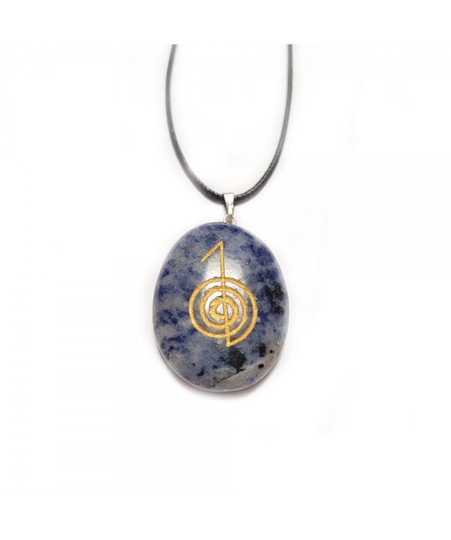 Chokurei Flat Oval Sodalite Pendant