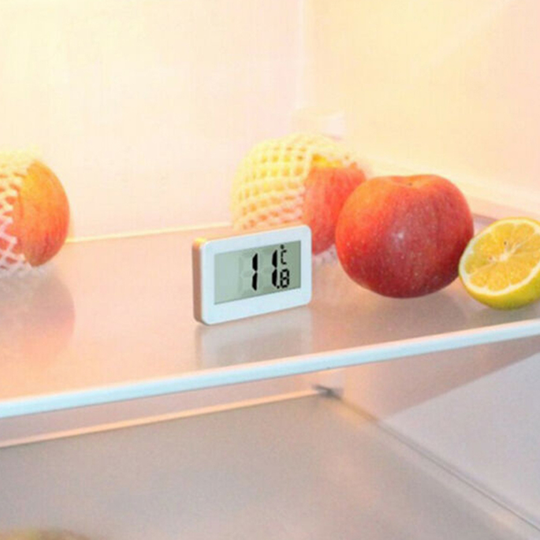Home Fridge Refrigerator Digital Thermometer Magnetic Freezer Hanging Hook Meter