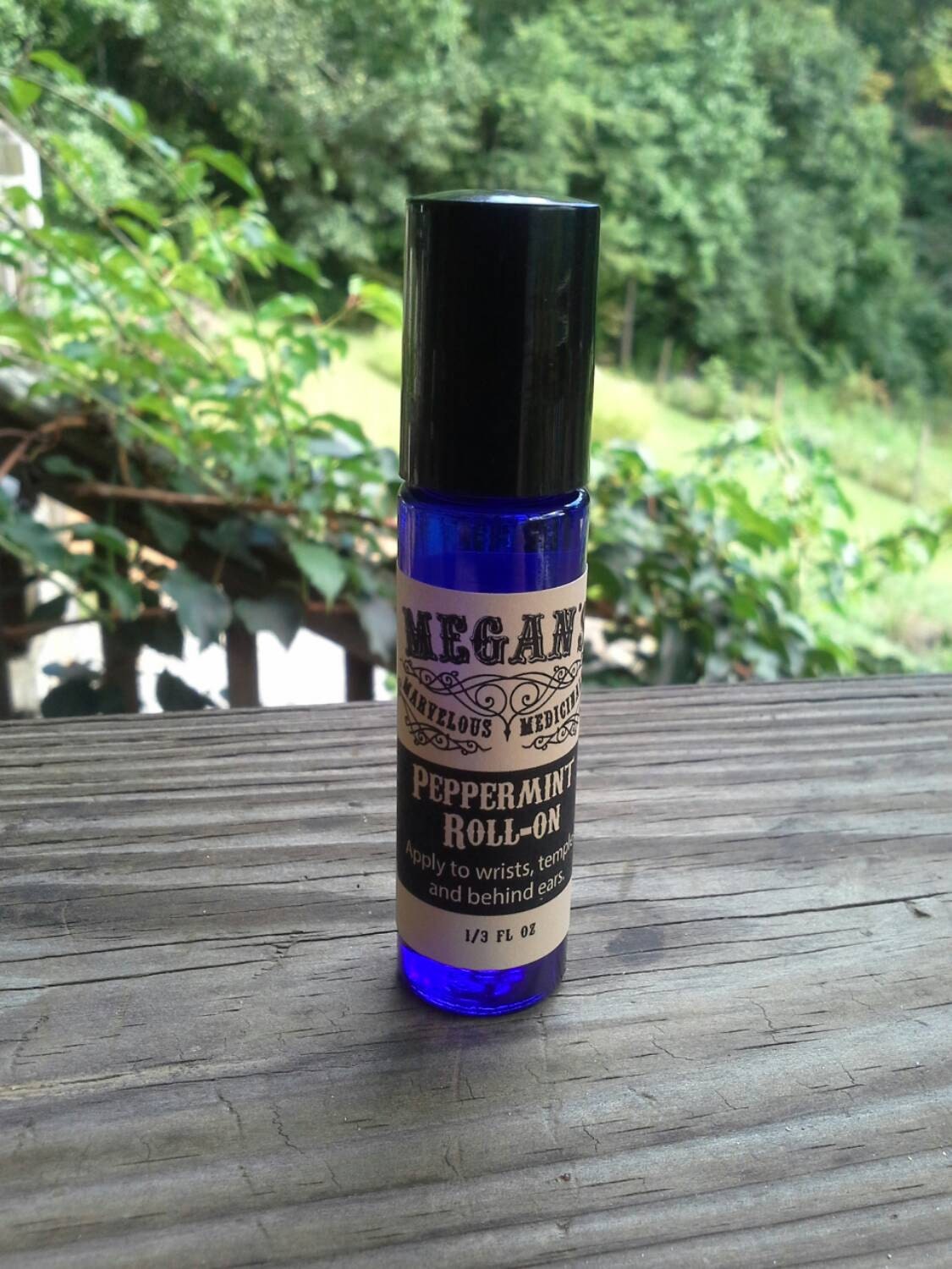 Peppermint Roll-On, Essential Oil Blend, Jojoba Oil, Therapeutic Grade Roll-On Bottle, Ready To Use, Headaches, Lip Plumper