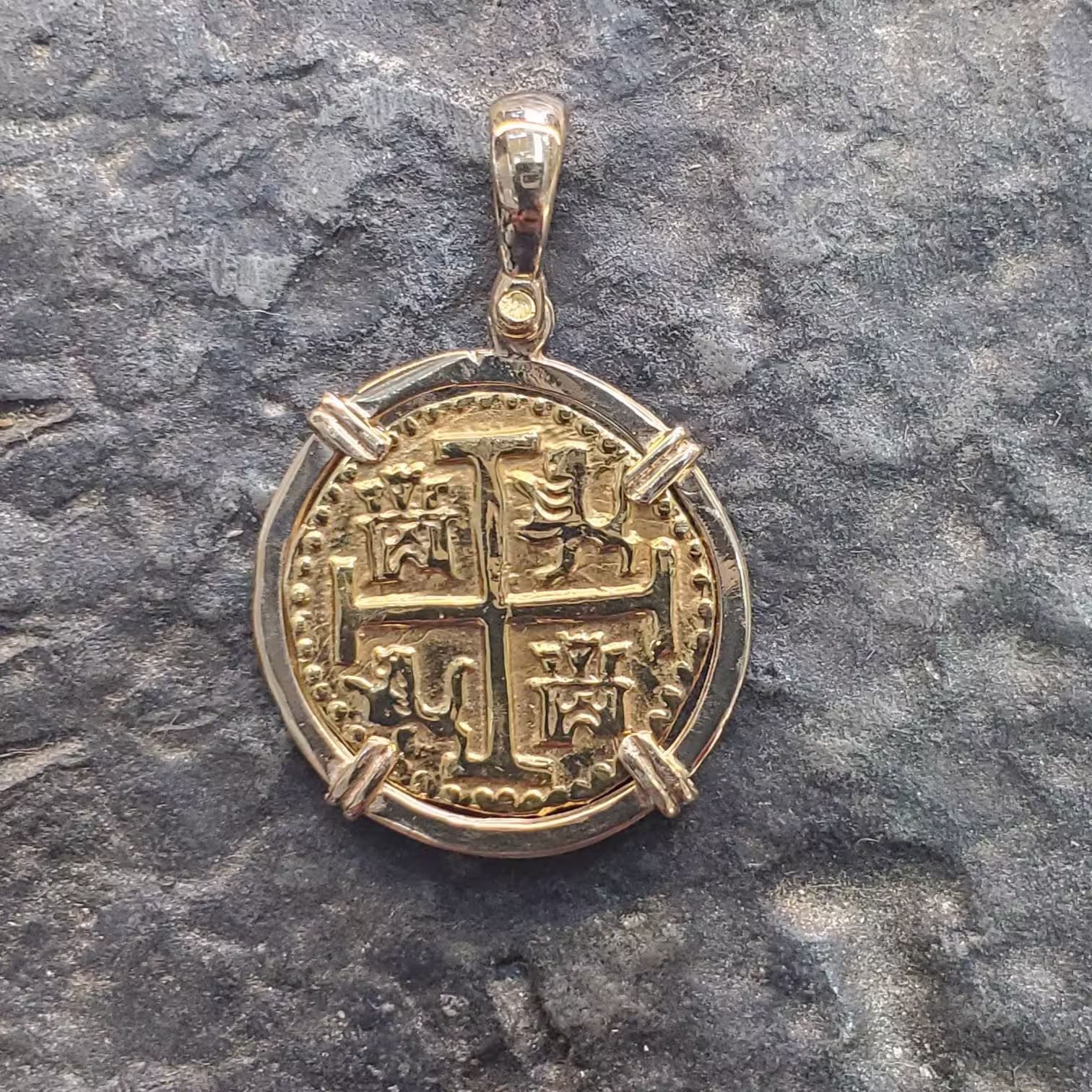 Atocha Solid Gold Coin 14Kt