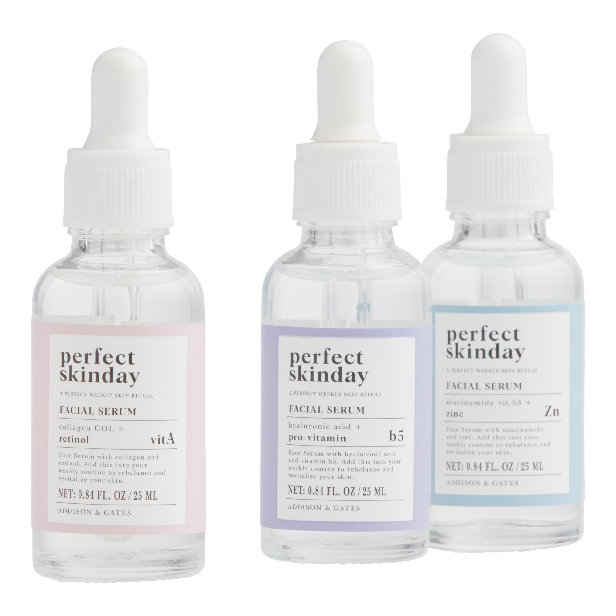 Perfect Skin Day Facial Serum: Pink - Glass by World Market