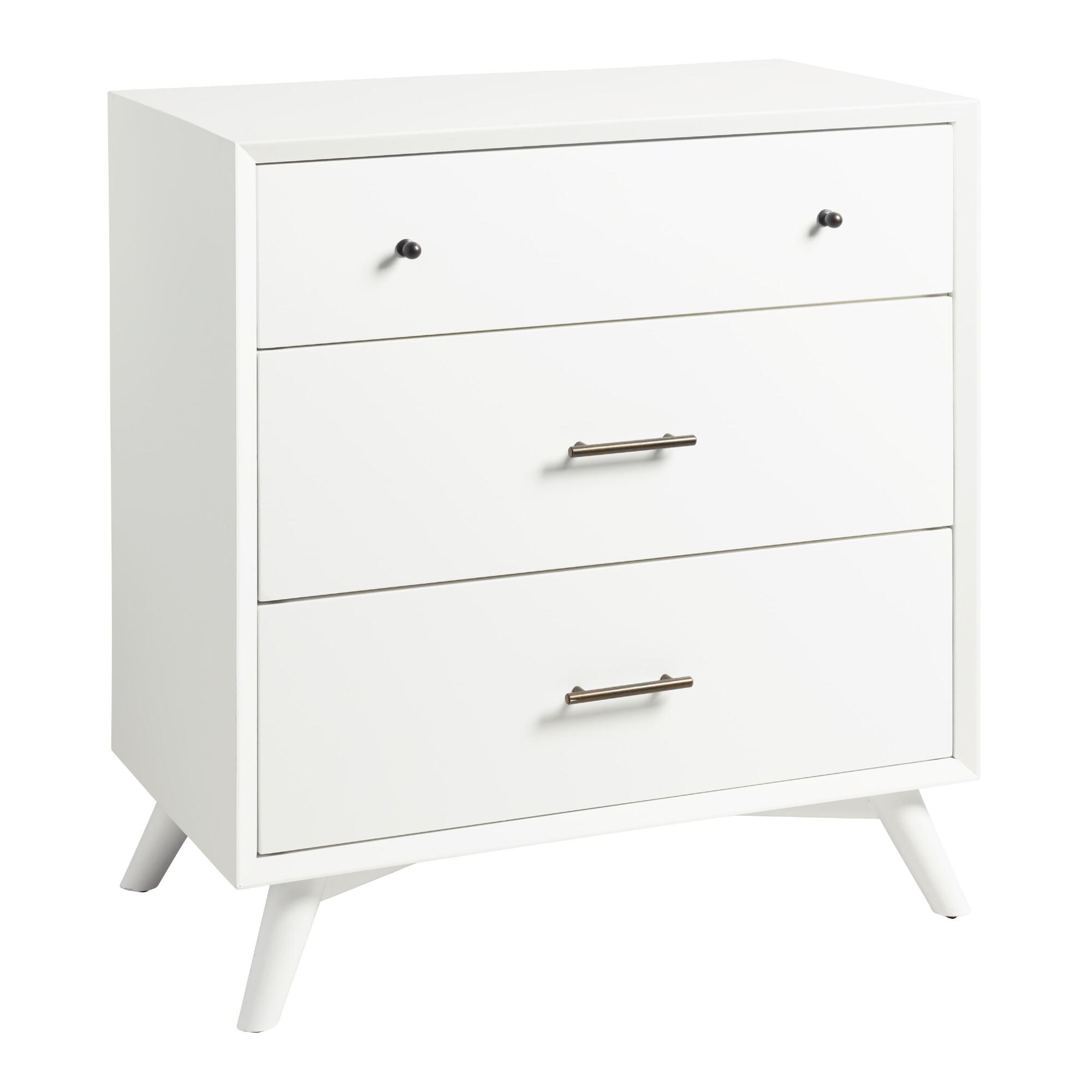 Small White Wood Brewton Dresser by World Market