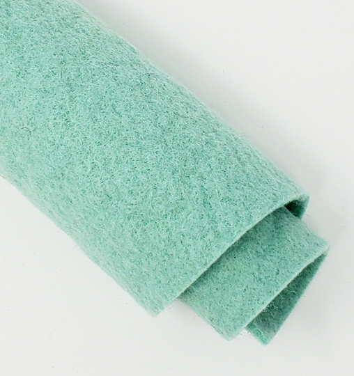 Hand Washed Merino Wool Blend Felt 9"x12" Sheets Serene Green Color