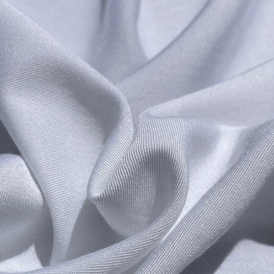 58" Rayon & Polyester Poly Blend Twill Gabardine White 7 Oz Woven Fabric By The Yard