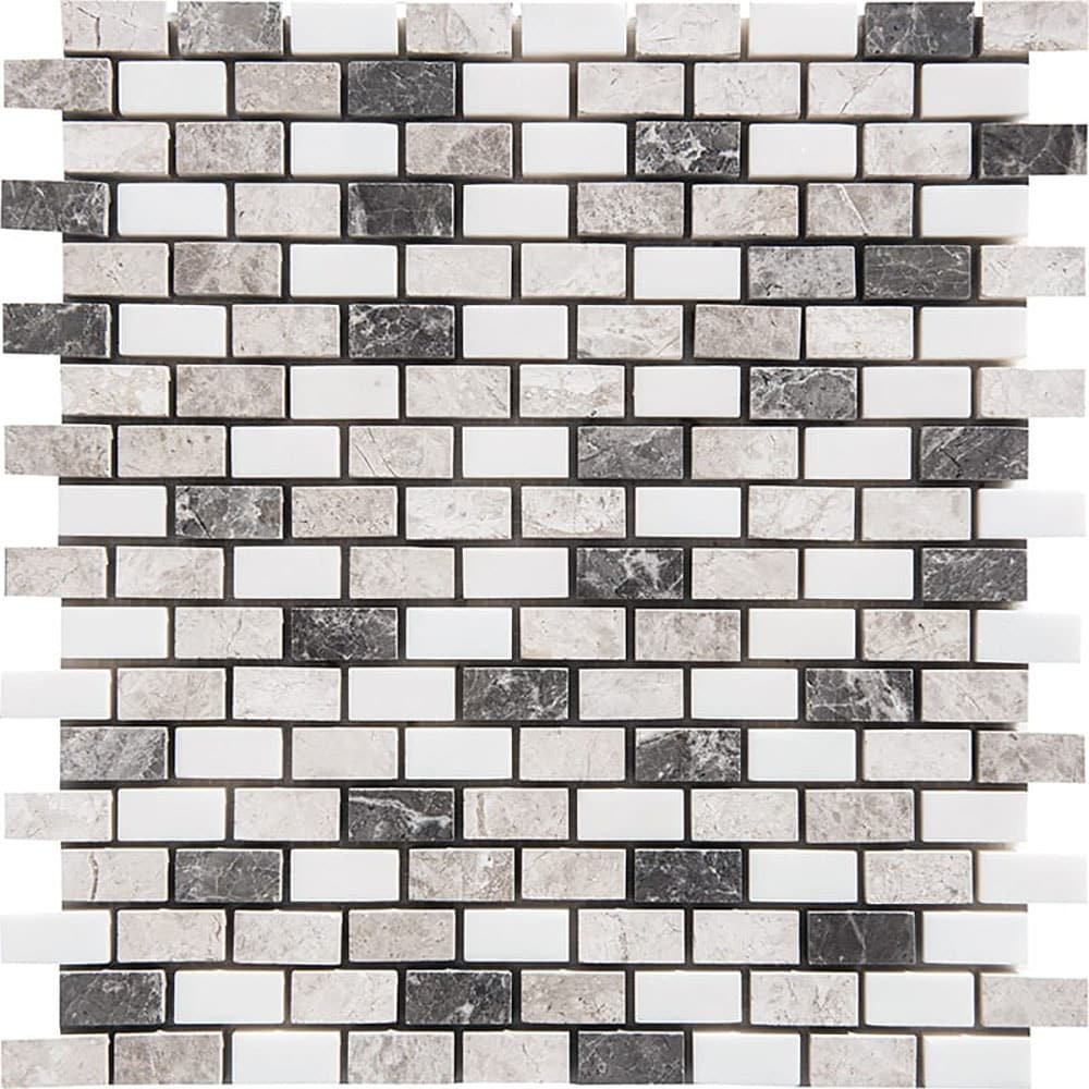 Marble Systems Granada Blend Mosaic 6-Pack Granada Blend 12-in x 12-in Polished Natural Stone Marble Scale Patterned Floor and Wall Tile | 100301