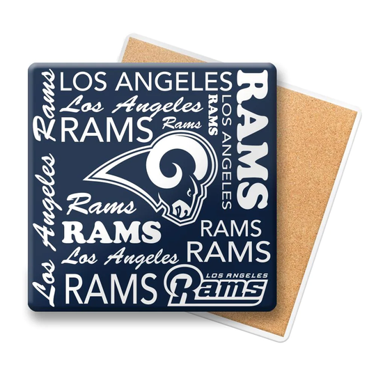 Boelter Brands NFL Los Angeles Rams 6-Pack Multiple colors Ceramic Square Coaster(s) | 518023