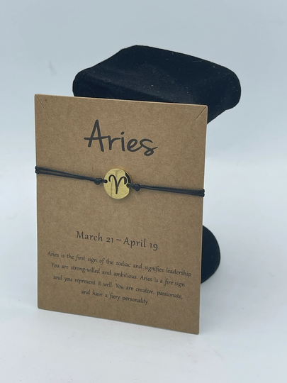 Aries Horoscope Bracelet