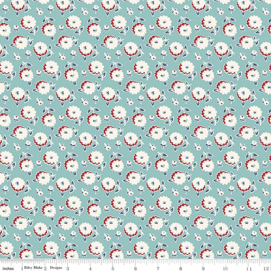 Lori Holt Cook Book Mums Cottage Fabric From Riley Blake