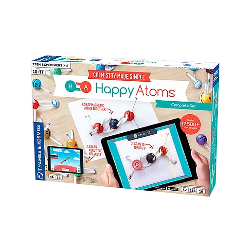 Thames & Kosmos Happy Atoms, Complete Set with 50 Atoms (585001)