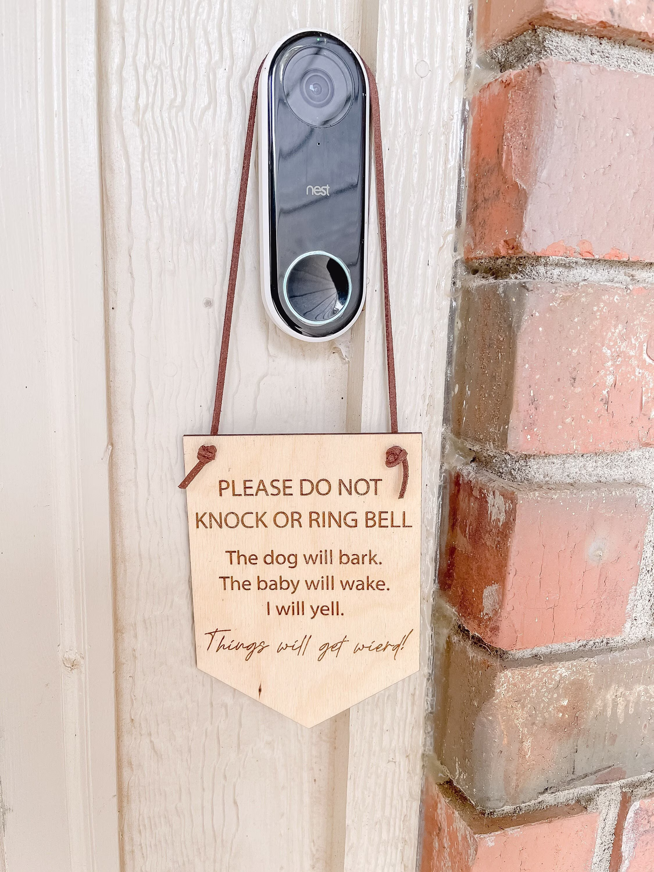 Do Not Disturb Front Door Sign With Free Shipping