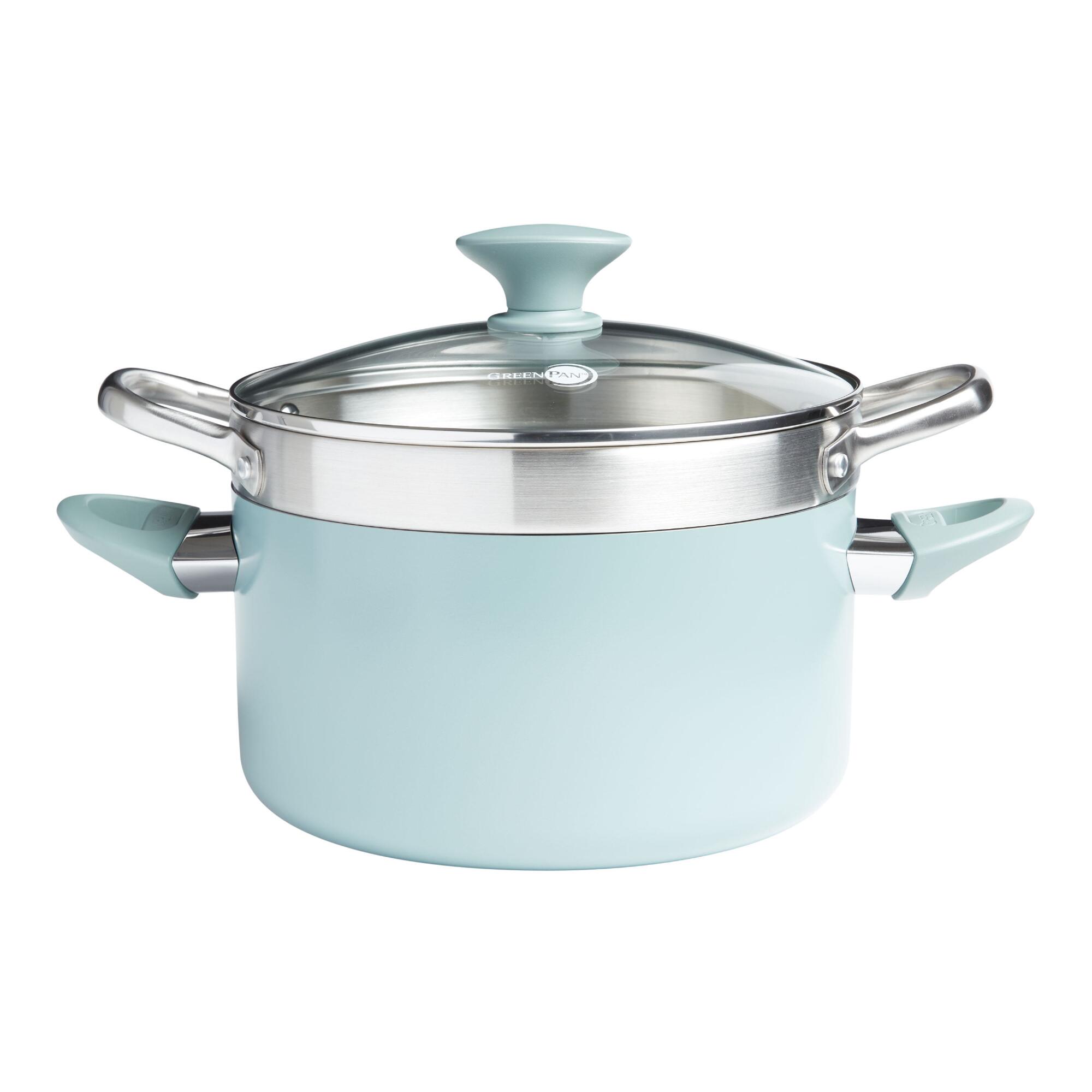 GreenPan Presidio Nonstick Ceramic 3 Piece Stockpot Set by World Market