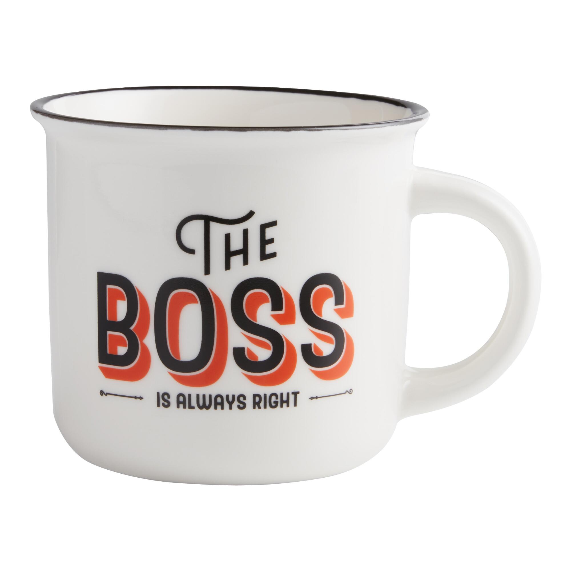 Legami The Boss Porcelain Mug: White by World Market