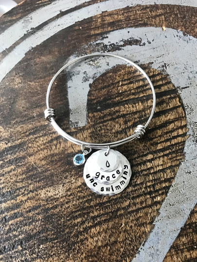 Water Bracelet Swimming Expandable Bangle Swimmers Jewelry Unc Lover Bracelet Sports Gift