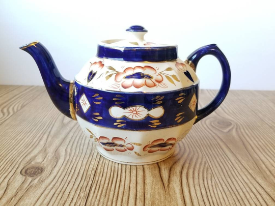 1930S Vintage Hand-Painted Teapot Sadler England #242