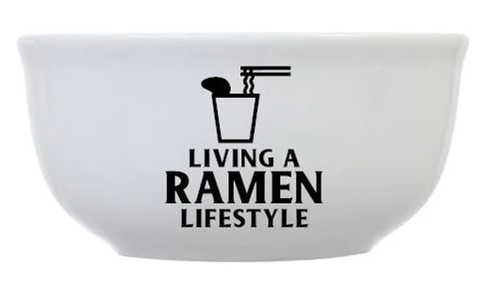 Living A Ramen Lifestyle Personalized Bowl, Pasta Lover, Personalized Gifts, Non Candy Gift, Gifts For Him, Her