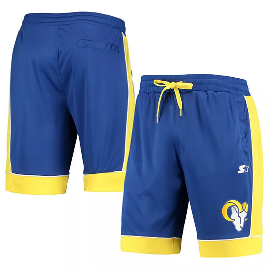 Men's Starter Royal/Gold Los Angeles Rams Fan Favorite Fashion Shorts, Size: Large, Blue