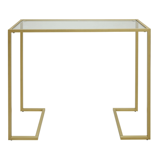 Gold Glass Top Console Table by World Market