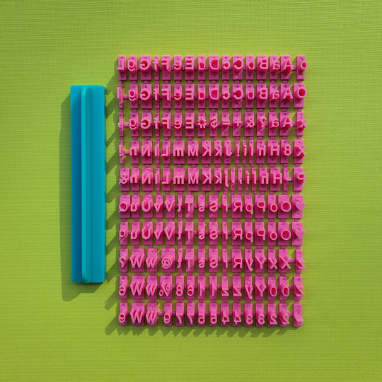Polymer Clay Stamps "Letters" Embossing Letters