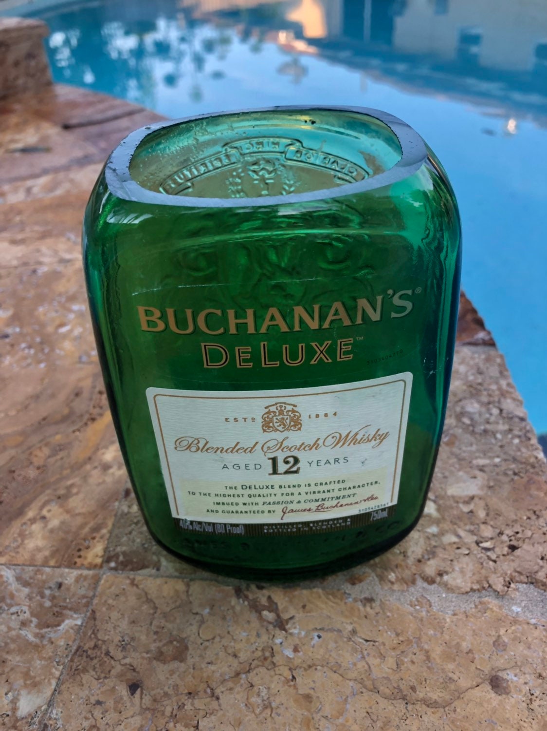 Buchanan's Deluxe Blended Scotch Whiskey Candle Or Vase Candy Dish