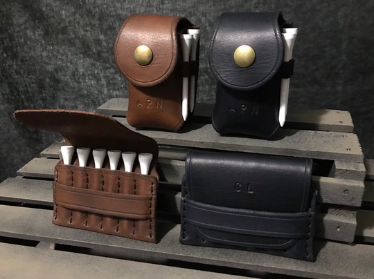 Gift Set Of Leather Golf Accessories