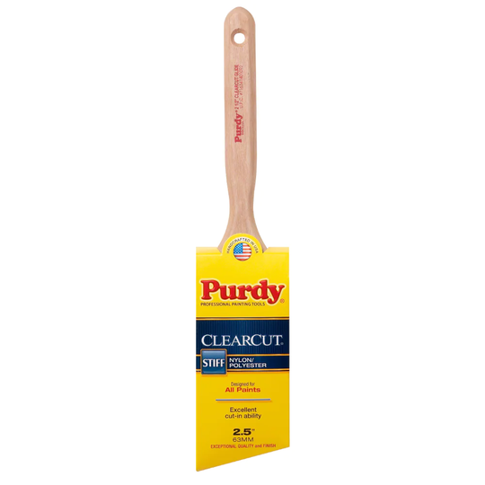 Purdy Clearcut 2-1/2-in Angle Trim Brush Nylon- Polyester Blend Paint Brush | 144152125